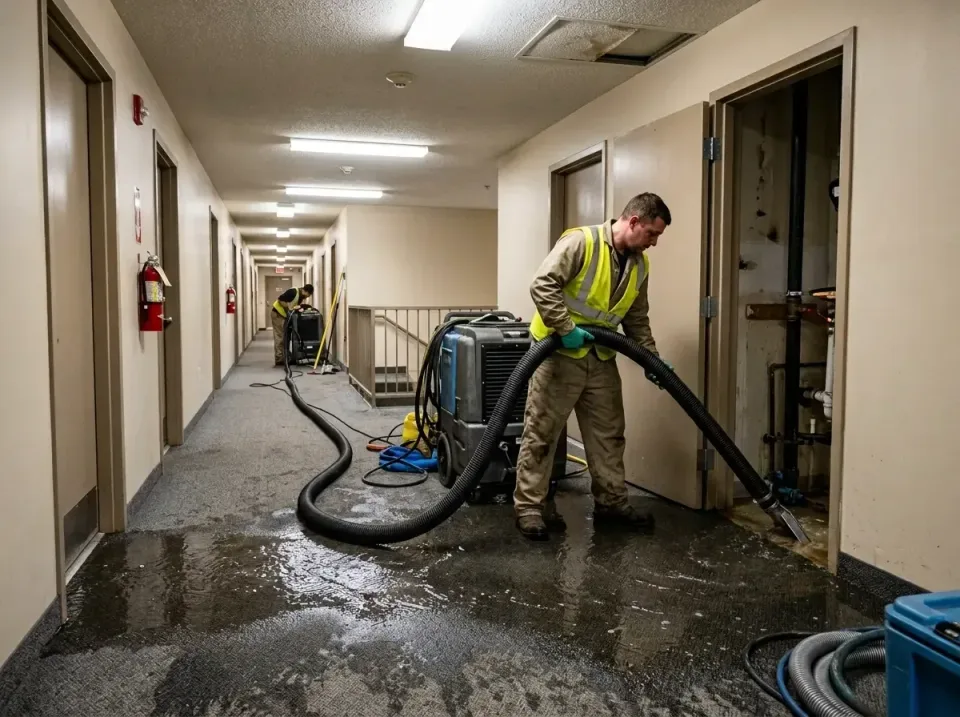 multi-unit-apartment-hallway-f-005 — frequently asked questions, Emergency Burst Pipe Water Extraction & Removal in Seal Bea…